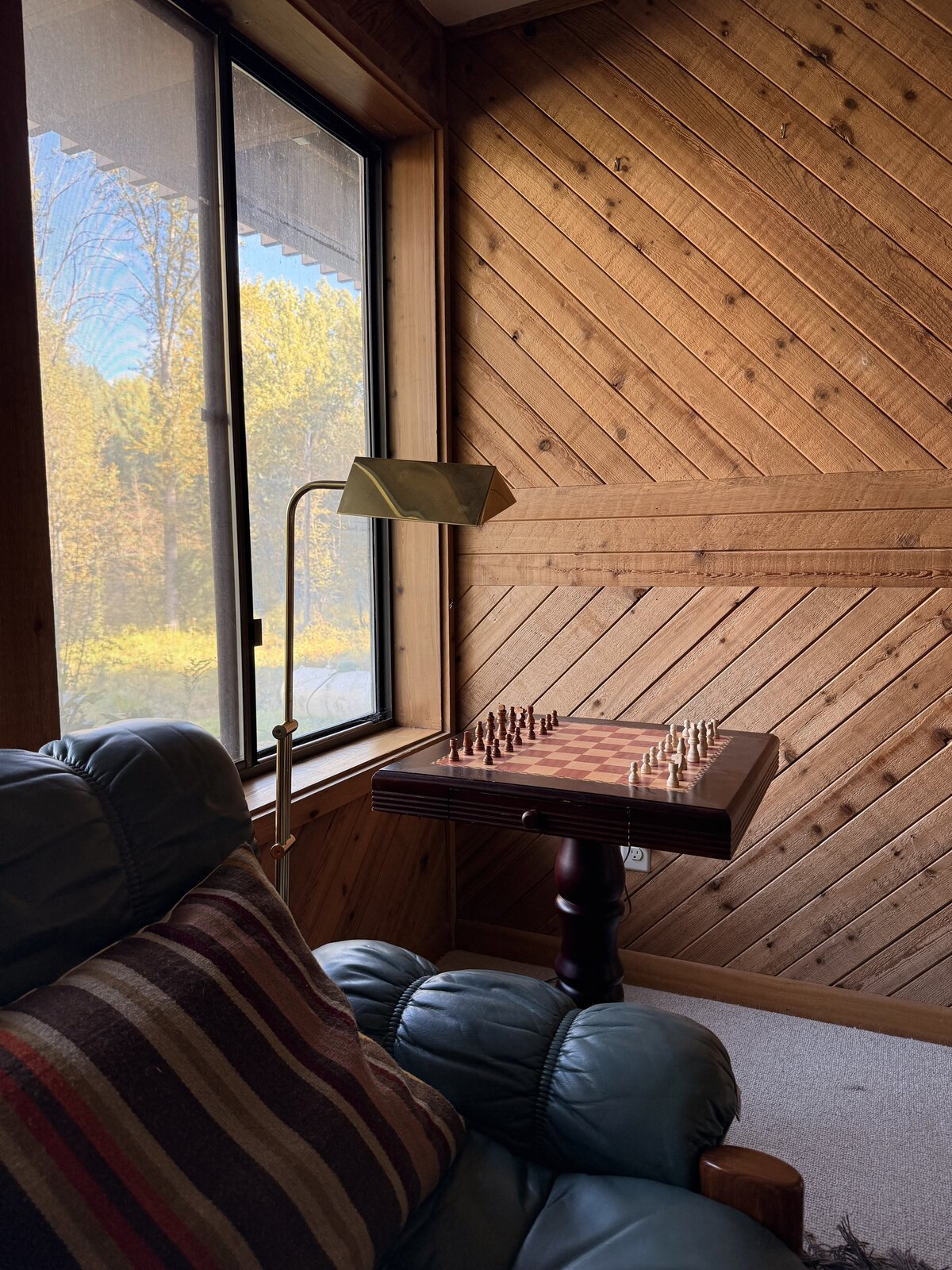 Chess board in the den