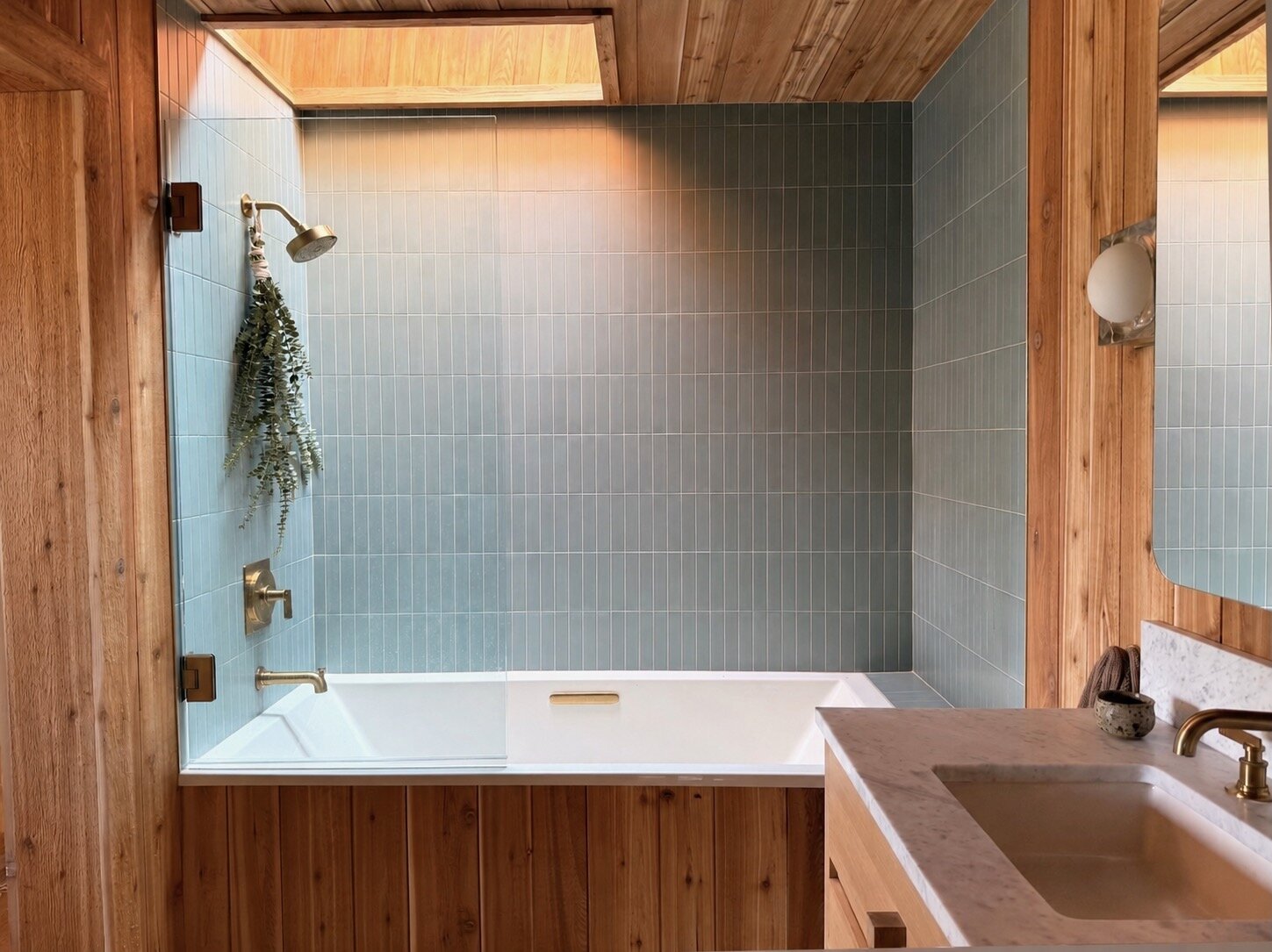 Primary bathroom with soaking tub