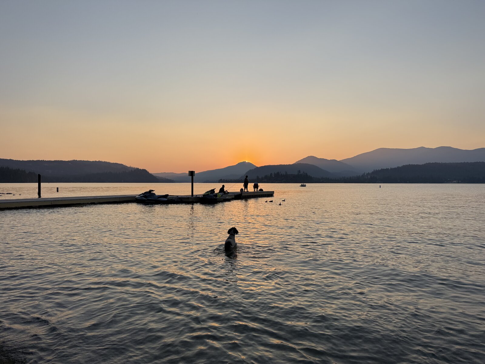 Sunset on the dock